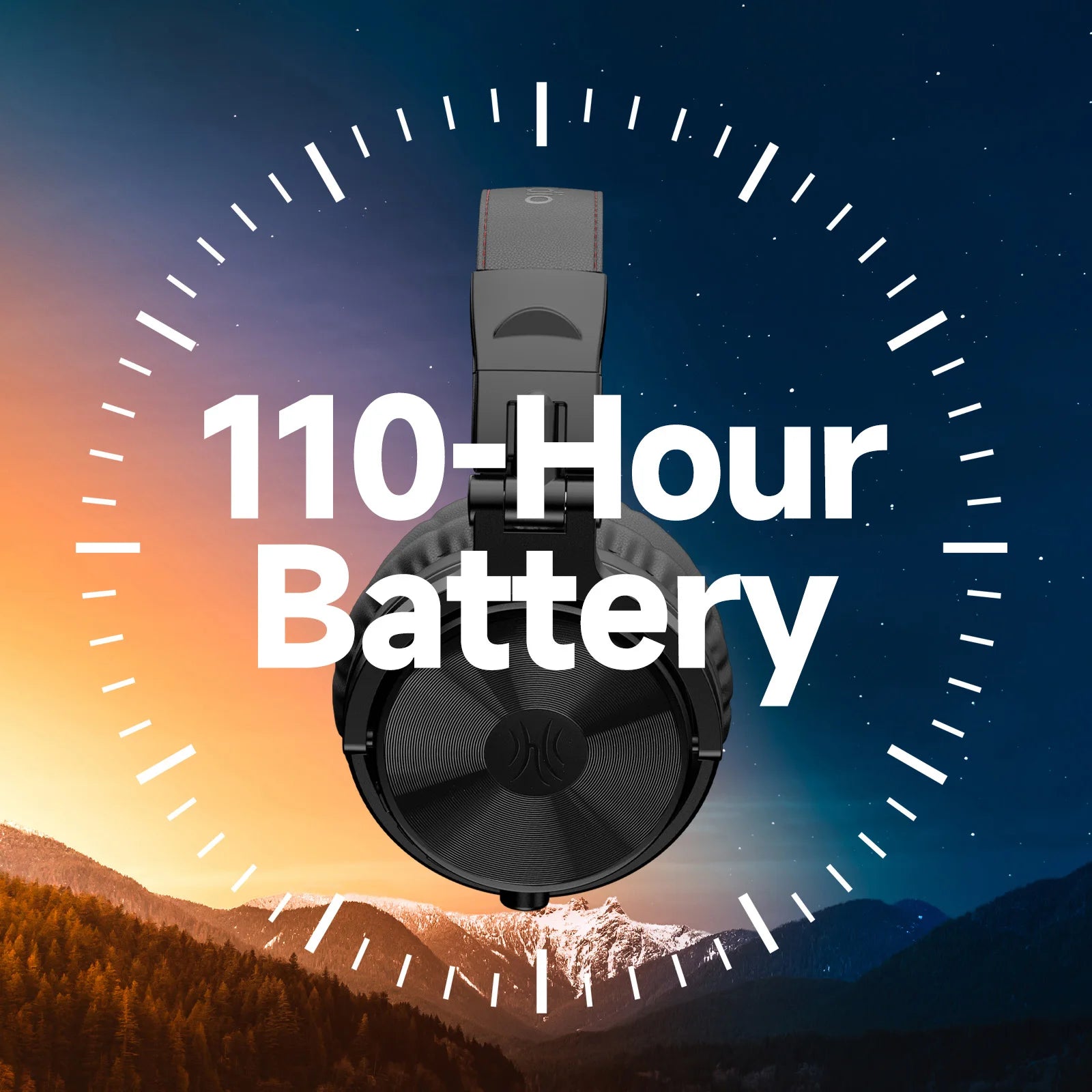 Oneodio Pro-C Bluetooth Wireless Headphones With Mic 110Hr Hi-Res Over Ear Bluetooth 5.2 Headset Earphone For Phone PC Sports