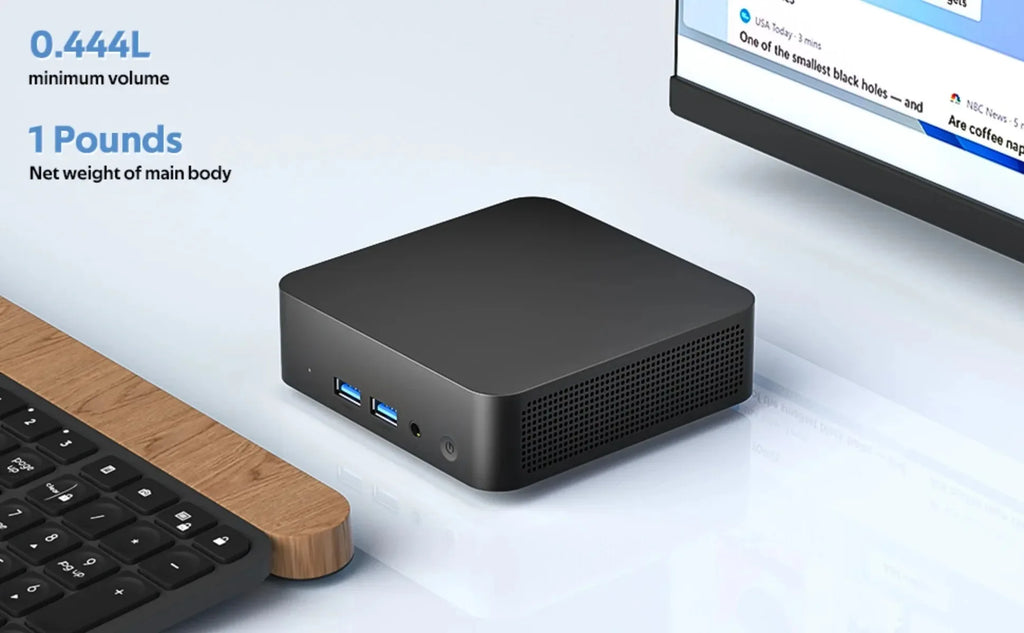 2026 Mini PC Intel Core i9 8950HK Windows 11 UHD Graphics 16GB LPDDR4 1TB 2TB M.2 SSD WiFi 6 BT5.2 Desktop PC Office Computer