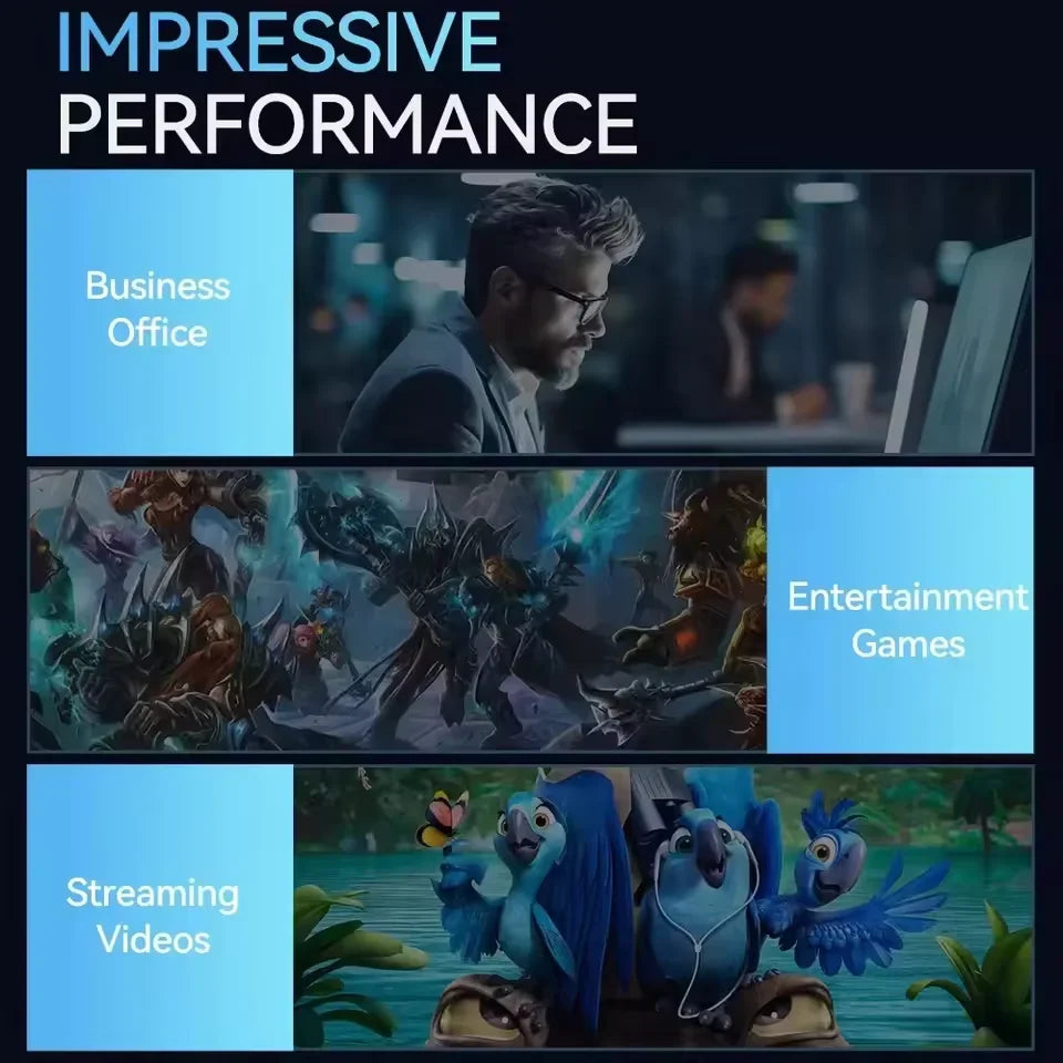 2026 Mini PC Intel Core i9 8950HK Windows 11 UHD Graphics 16GB LPDDR4 1TB 2TB M.2 SSD WiFi 6 BT5.2 Desktop PC Office Computer