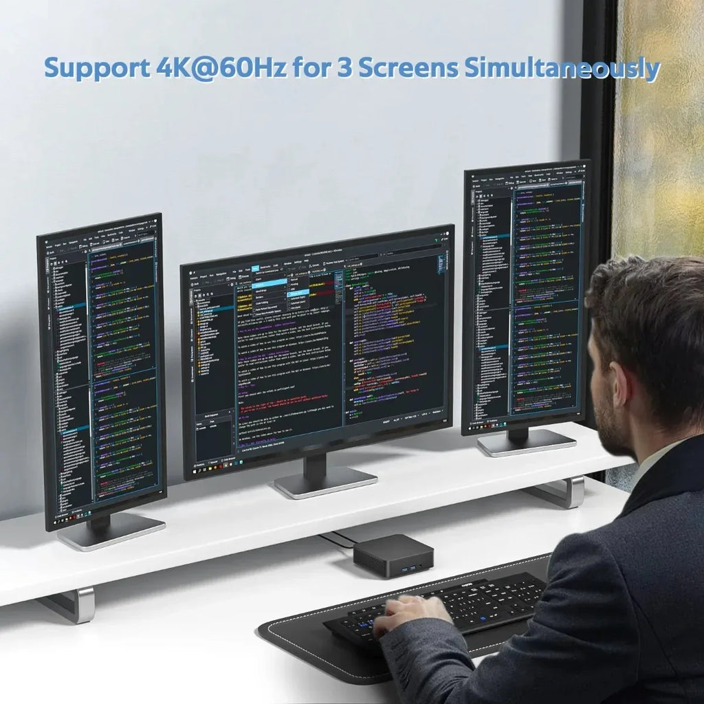 2026 Mini PC Intel Core i9 8950HK Windows 11 UHD Graphics 16GB LPDDR4 1TB 2TB M.2 SSD WiFi 6 BT5.2 Desktop PC Office Computer